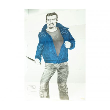 Мишень «Хулиган с ножом» (1x1,5 м)
